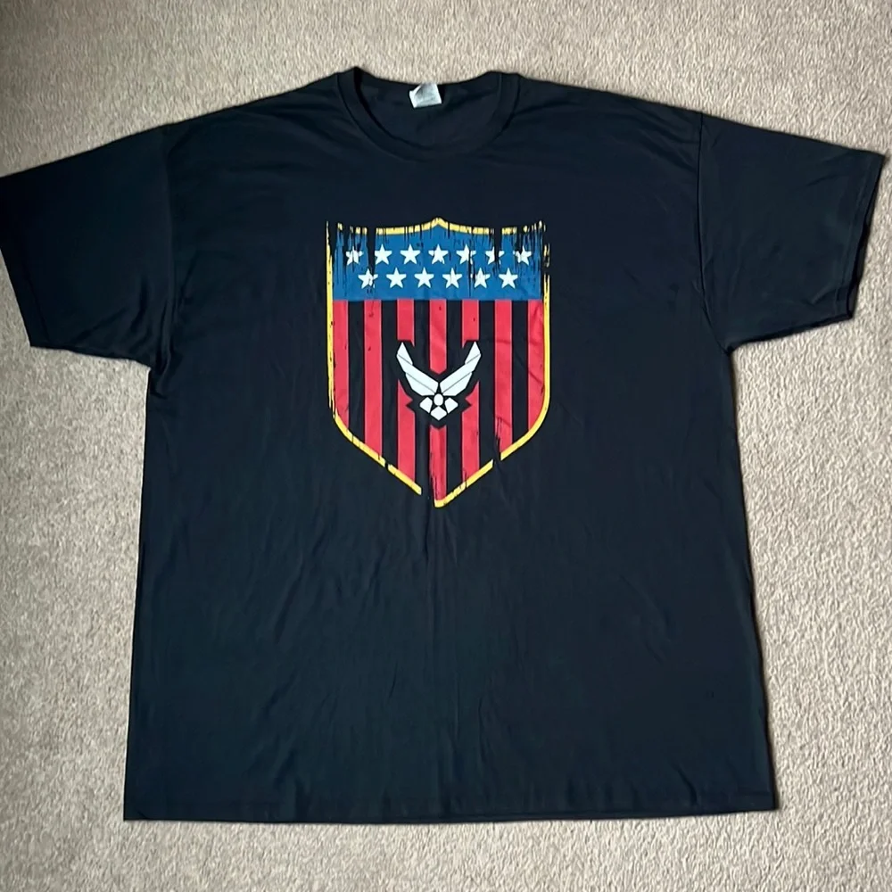 Fruit of the Loom Air Force T-Shirt - Picture 1 of 6